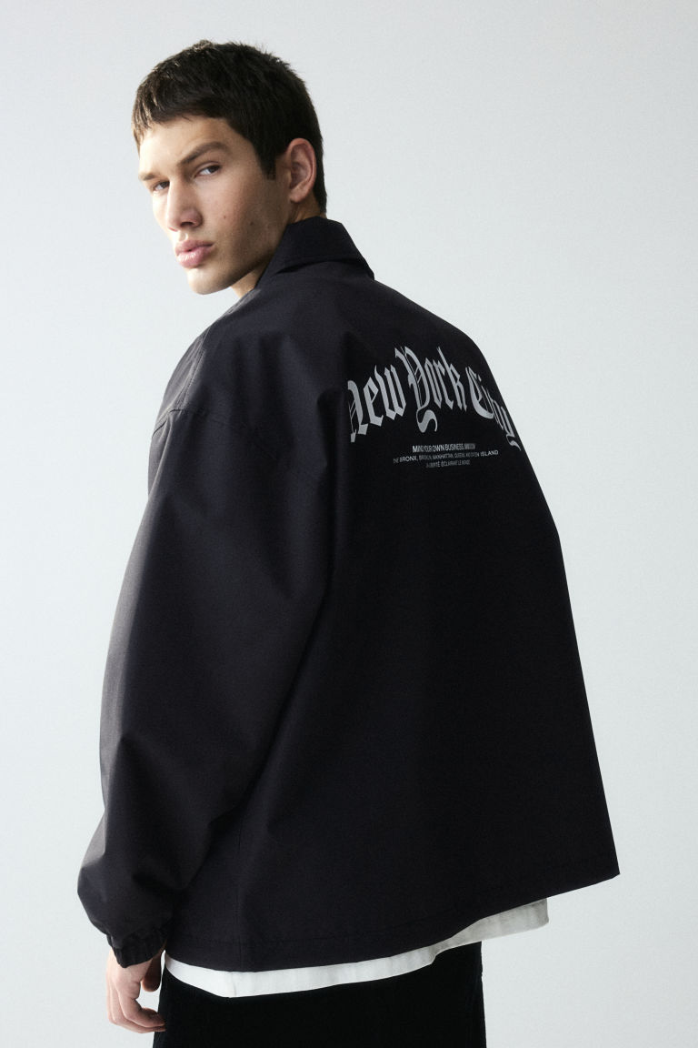 Водоотталкивающая спортивная куртка свободного кроя H&M