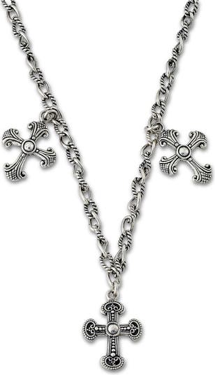 Ожерелье с крестом из стерлингового серебра SAMUEL B.