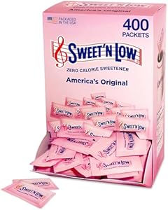 Подсластитель Sweet'N Low без калорий, 400 пакетов, кошерный, без глютена, с низким гликемическим индексом In The Raw