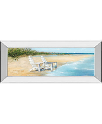Water View Il от Sally Swatland Картина на стене с принтом в зеркальной раме - 18 "x 42" Classy Art