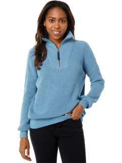 Хлопковый кашемировый пуловер с застежкой-молнией 1/2 Lilla P