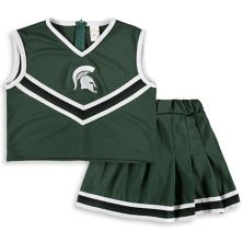 Комплект из двух предметов для девочек Youth Green Michigan State Spartans Little King