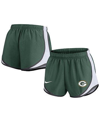 Женские зеленые шорты Green Bay Packers Tempo больших размеров Nike