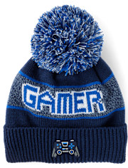 Boys Gamer Pom Pom Beanie The Children`s Place