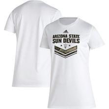 Women's adidas White Arizona State Sun Devils Military Appreciation AEROREADY T-Shirt Adidas