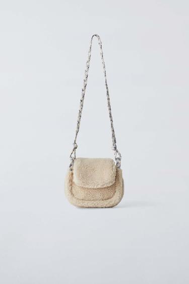 Детская сумка ZARA FAUX SHEARLING CROSSBODY BAG ZARA