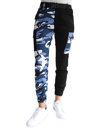 Двухцветные джинсы-карго с камуфляжным принтом для юниоров Almost Famous