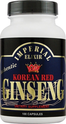 Korean Red Ginseng -- 300 mg each - 100 Capsules (Капсулы) Imperial Elixir