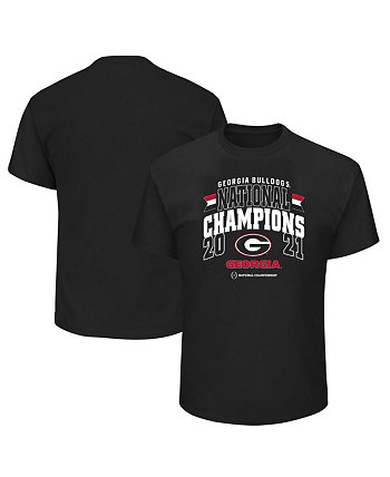 Men's Black Georgia Bulldogs College Football Playoff 2021 National Champions Big and Tall T-shirt Profile