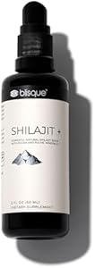 Blisque – Himalayan Shilajit Resin Mineral Drops | Pure, Natural, Organic | for Detox, Cleanse, Immune Support, Brain Booster, and Energy | Contains Fulvic Acid and Trace Minerals | 2 FL OZ Blisque