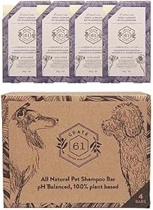 Шампунь для собак Cedarwood Patchouli, 4 штуки — pH-сбалансированный, 100% растительный Crate 61 Organics