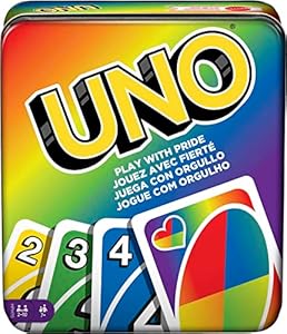 Mattel Games UNO Play with Pride Card Game with 112 Cards and Instructions, Great for Ages 7 Years Old & Up Mattel Games