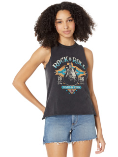 Graphic Muscle Tank 49-3248 Rock and Roll Cowgirl