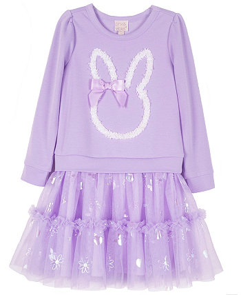 Платье-пачка с заниженной талией и заниженной талией для маленьких девочек-младенцев Pink & Violet