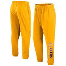 Мужские брюки Fanatics золотистого цвета с логотипом Los Angeles Lakers Big & Tall Chop Block Брюки Fanatics