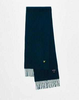Темно-синий шарф из овечьей шерсти Lyle & Scott Lyle & Scott