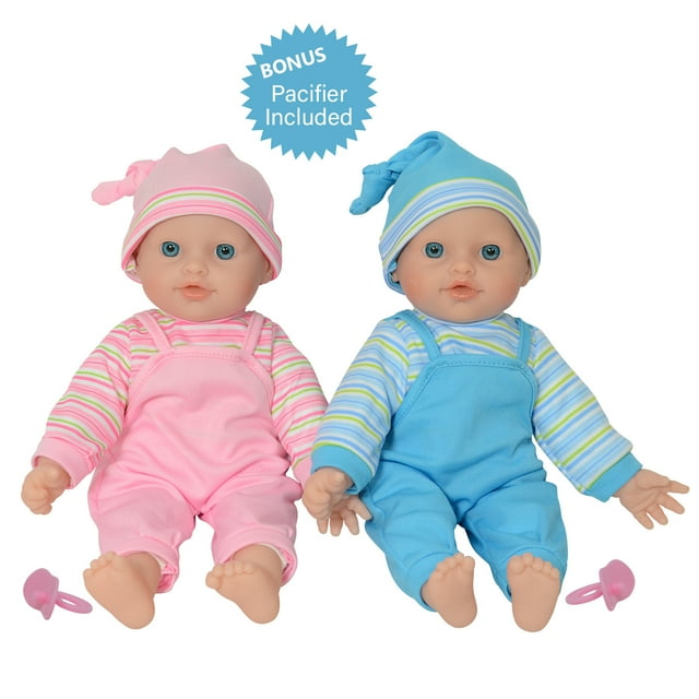 The New York Doll Collection 12" Twins Baby Doll - Soft Body Twin Baby Dolls (12" Caucasian) The New York Doll Collection