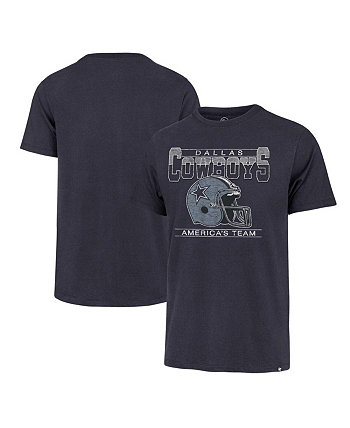 Мужская темно-синяя потертая футболка Dallas Cowboys Big and Tall Time Lock Franklin '47 Brand