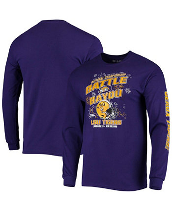 Men's Purple LSU Tigers 2020 College Football Playoff National Championship Battle T-Shirt The Victory