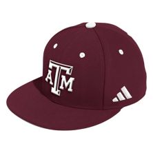 Men's adidas Maroon Texas A&M Aggies On-Field Baseball Fitted Hat Adidas