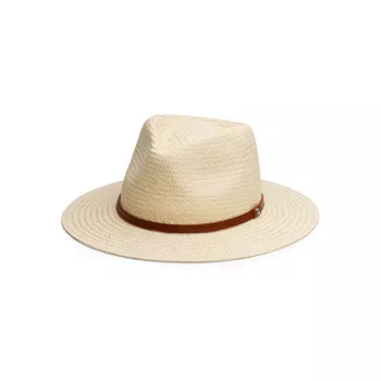 Упаковываемая соломенная шляпа Fedora Rag & Bone
