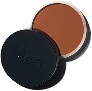 Saie Sun Melt Bronzer - Buildable Cream-Balm Bronzer For Face Sculpting - Cream Contour with Velvet Finish - Fair Bronze (1 oz) Saie