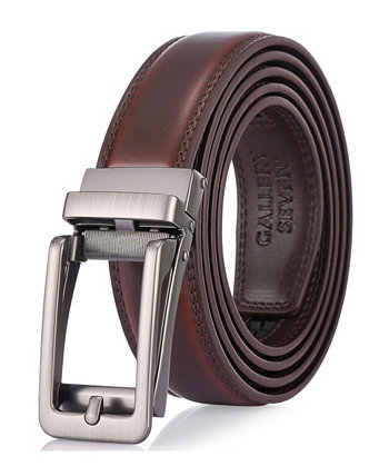 Men's Classic Keen Design Leather Ratchet  Belt Gallery Seven