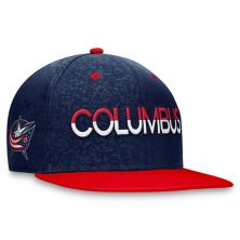 Men's Fanatics Branded  Navy/Red Columbus Blue Jackets Authentic Pro Rink Two-Tone Snapback Hat Fanatics