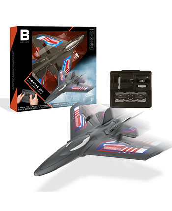 Fighter Jet 2.4 GHz Remote Control Airplane With Built-In Charger and Impact Resistant Body Black Series