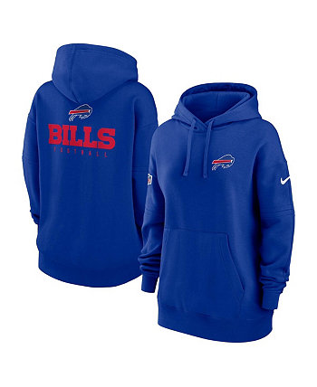 Женский флисовый пуловер с капюшоном Royal Buffalo Bills 2023 Sideline Club Nike