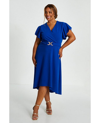 Women's Buckle Dip Hem Dress Quiz