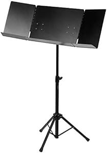 Pro Orchestra Music Stand Collapsible Black Classic Cantabile