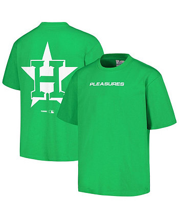 Мужская зеленая футболка Houston Astros Ballpark PLEASURES
