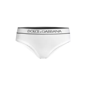 Женские Трусы Dolce & Gabbana с Логотипом на Резинке Dolce & Gabbana