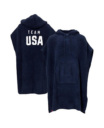 Мужская и женская куртка Navy Team USA Barefoot Dreams CosyChic с капюшоном в рубчике Cosy ALPHA