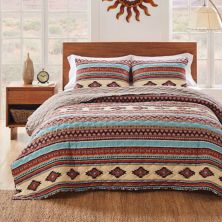 Greenland Home Fashions Red Rock Quilt and Pillow Sham Set - Clay Greenland Home Fashions