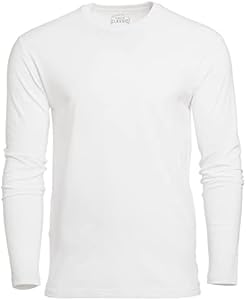 True Classic Long Sleeve Crew Shirt for Men. Premium Fitted Mens Crew Neck Shirt for Men. True Classic