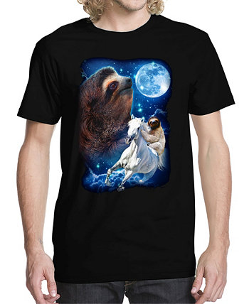 Мужская футболка Sloth Majestic с рисунком Buzz Shirts