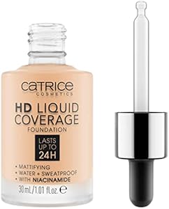 Catrice | HD Liquid Coverage Foundation | High & Natural Coverage | Vegan & Cruelty Free (070 | Toffee Beige) Catrice