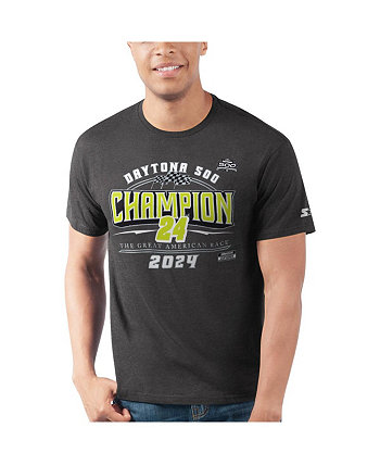 Мужская темно-серая футболка William Byron 2024 Daytona 500 Champion Prime Time Starter