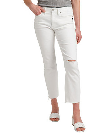 Женские прямые укороченные брюки со средней посадкой Most Wanted Silver Jeans Co.