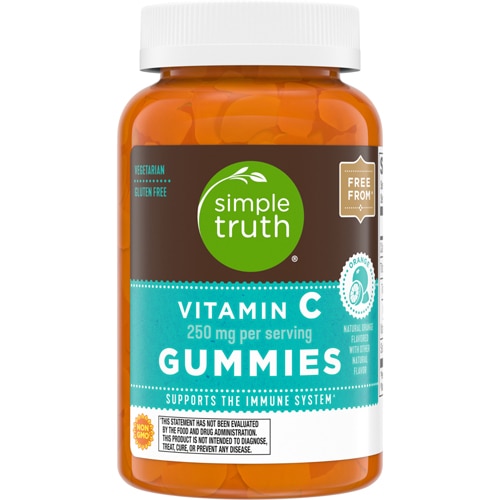 Жевательные конфеты Simple Truth с витамином С и натуральным апельсином — 250 мг — 100 жевательных конфет Simple Truth