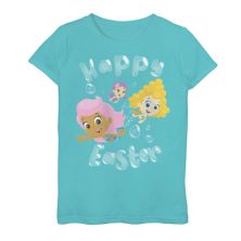 Футболка Nickelodeon Bubble Guppies для девочек 7–16 лет с рисунком «Счастливая Пасха» и «пузыри» Nickelodeon