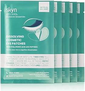 skyn ICELAND Dissolving Eye Patches with Hyaluronic Acid & Peptides, 5 Pairs Skyn ICELAND