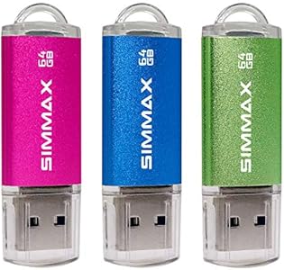 Memory Stick 32GB USB 2.0 Flash Drives Thumb Drive Pen Drive (32GB Purple) SIMMAX