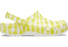 Клоги Classic Gingham от Crocs с легким материалом Croslite™ и стильным клетчатым принтом Crocs