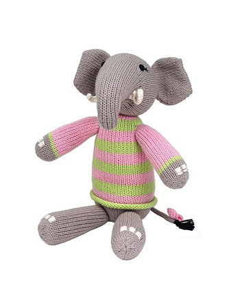 Плюшевая игрушка слон в свитере, розовый Melange Collection
