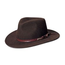 Мужская всесезонная шерстяная фетровая шляпа Indiana Jones Outback Indiana Jones