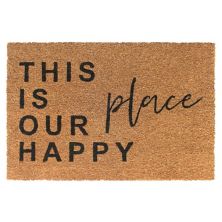 Коврик RugSmith «Это наше счастливое место» — 24 x 36 дюймов RugSmith