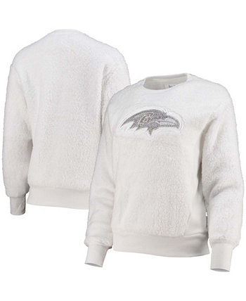 Женский белый свитшот-пуловер Baltimore Ravens Milestone Tracker Touch